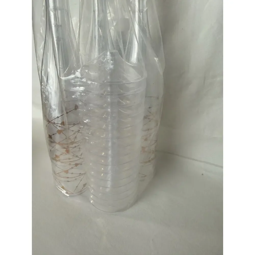 16-Pack Disposable Plastic Champagne Flutes 5.5 oz Party Cups